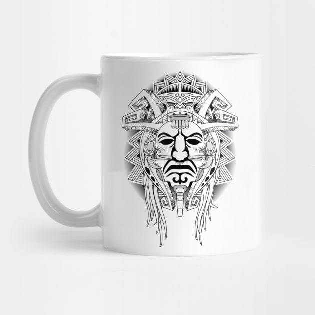 Aztec Warrior Mask by XOZ
